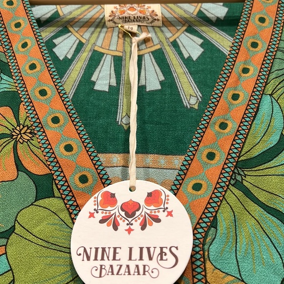 Nine Lives Bazaar Empire Dress Emerald Green💚🍀 - Picture 8 of 16